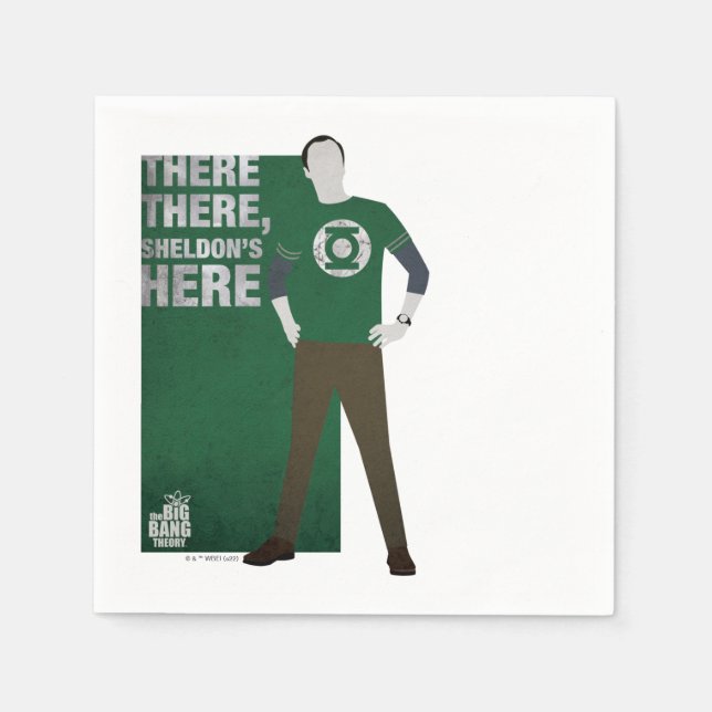There There, Sheldon's Here Napkin (Front)
