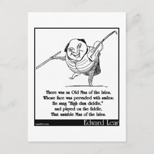 There was an Old Man of the Isles Limerick Postcard