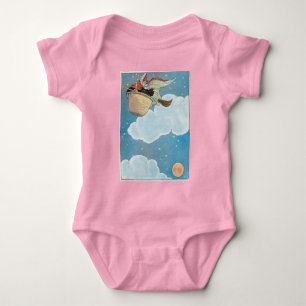 There was an old woman tossed in a basket, Rhyme Baby Bodysuit