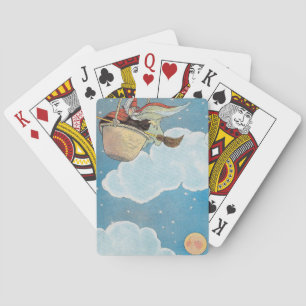 There was an old woman tossed in a basket, Rhyme Playing Cards