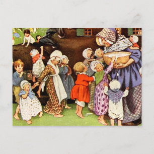 There Was an Old Woman Who Lived in a Shoe Postcard