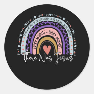 There Was Jesus Christian Wating Searching Healing Classic Round Sticker