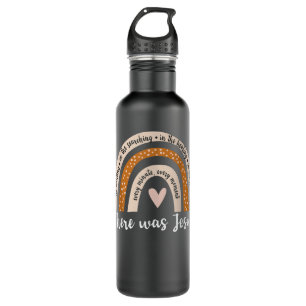 There was Jesus Lover Christian Religious rainbow 710 Ml Water Bottle