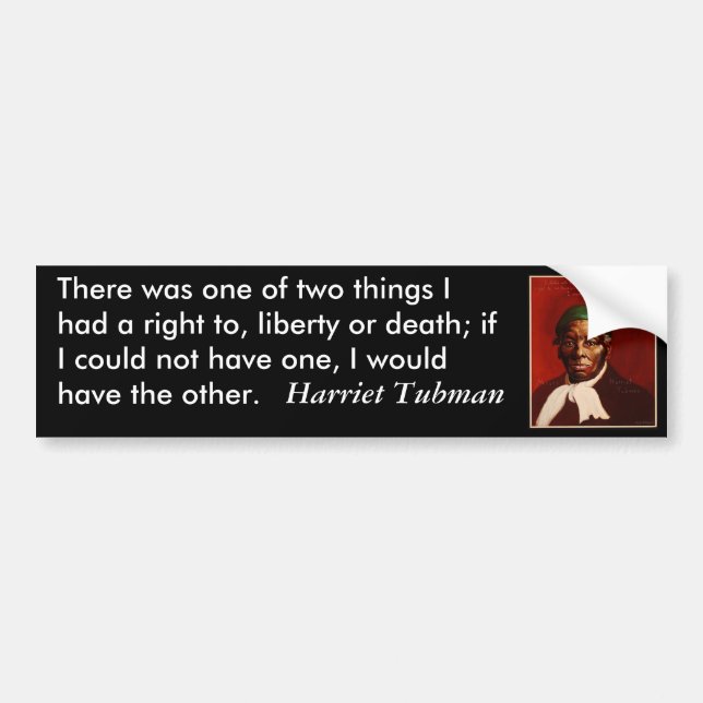 There was one of two things... bumper sticker (Front)