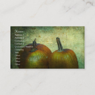 There Were Never Such Devoted Pumpkins Business Card