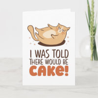 There Would Be Cake Funny Fat Cat Lover Birthday