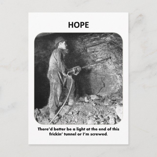 thered-better-be-a-light-at-the-end-of postcard (Front)