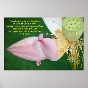 Therefore, I urge you, brothers Poster