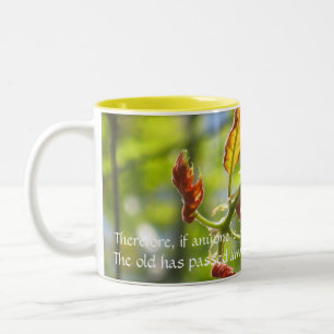 Therefore, if anyone is in Christ, he... Two-Tone Coffee Mug
