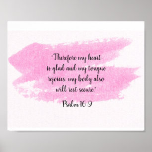 THEREFORE MY HEART IS GLAD POSTER