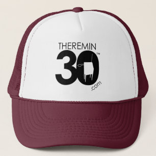 Theremin 30 logo (black) trucker hat