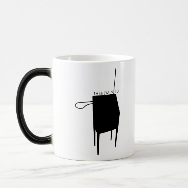 Theremin 30 RCA silhouette (black) Magic Mug (Left)