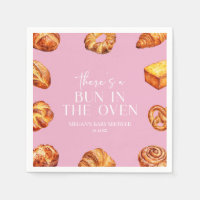 There's A Bun In The Oven Bread Baby Shower