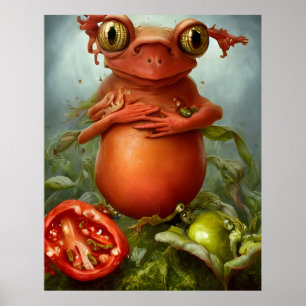 There's A Creature in my Salad Poster