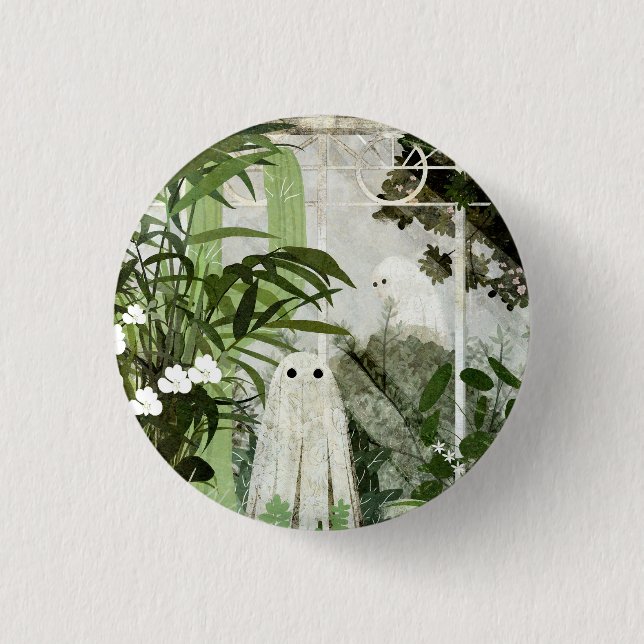 There's A Ghost In The Greenhouse Again... 3 Cm Round Badge (Front)