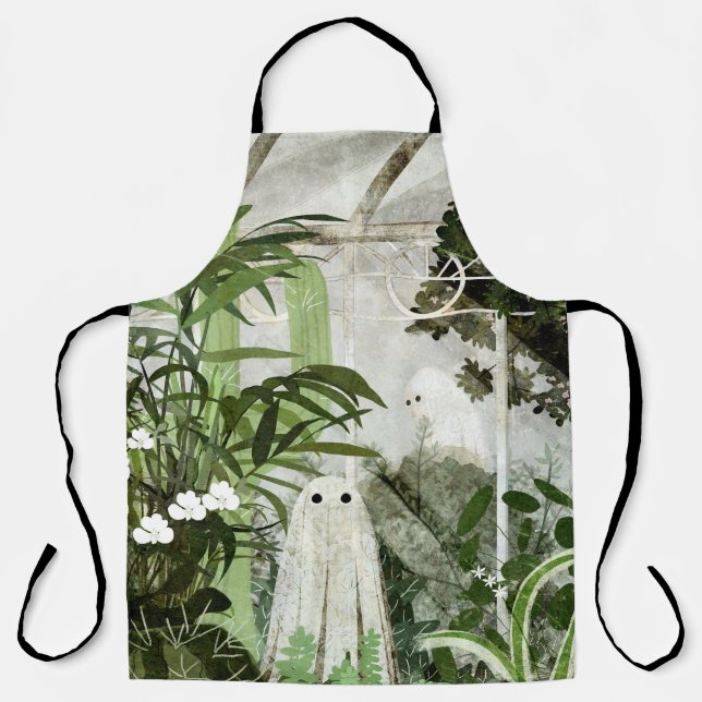 There's A Ghost In The Greenhouse Again... Apron (Front)