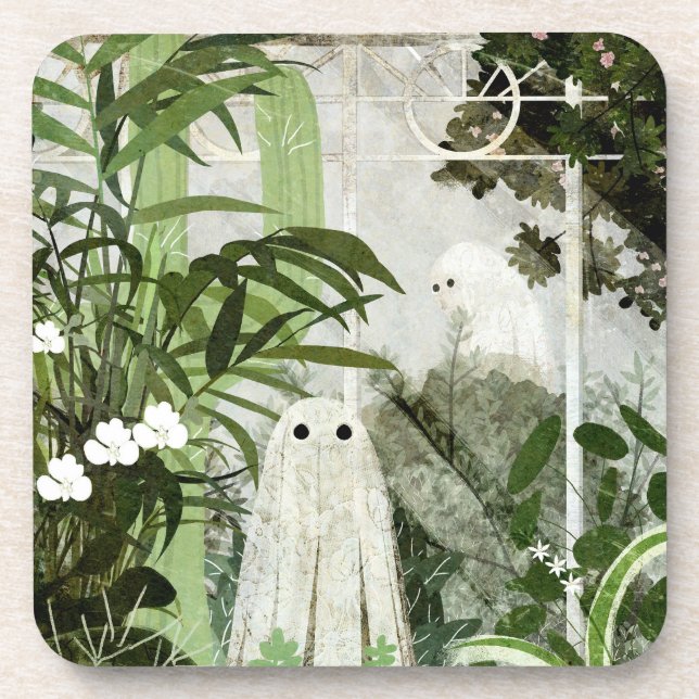 There's A Ghost In The Greenhouse Again... Coaster (Front)