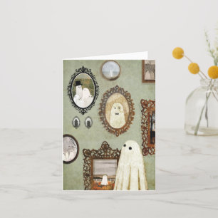 There's A Ghost In The Portrait Gallery Thank You Card
