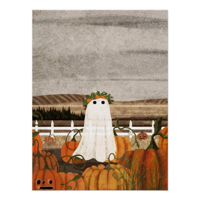 There's A Ghost In The Pumpkin Patch Again Poster (Front)