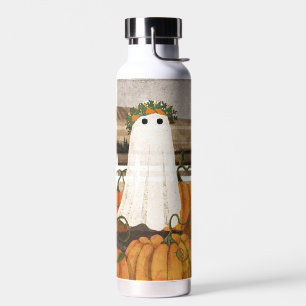 There's A Ghost In The Pumpkin Patch Again Water Bottle