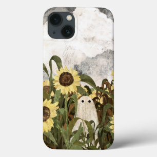 There's a ghost in the sunflower field again... iPhone 13 case