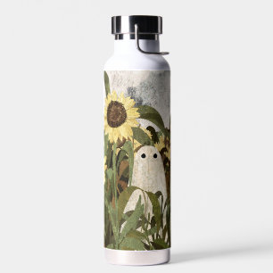 There's a ghost in the sunflower field again... water bottle