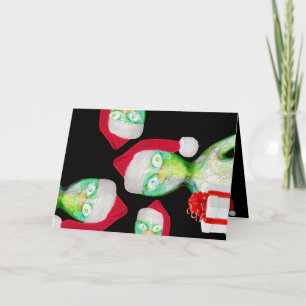 THERE'S aLiEnS ON MY CHRISTMAS CARD! Holiday Card