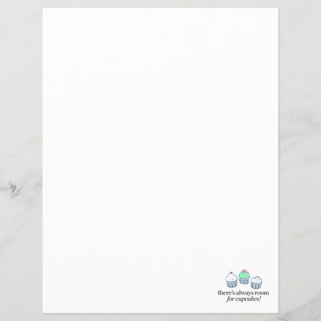 There's Always Room for Cupcakes Flyer (Front)