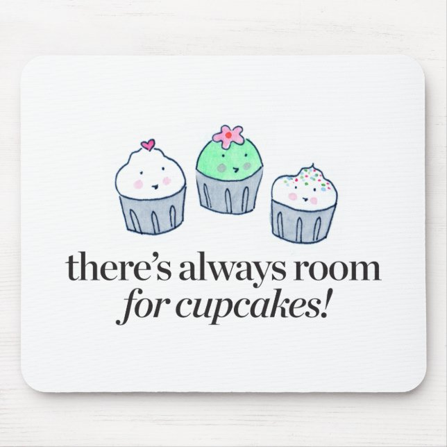 There's Always Room for Cupcakes Mouse Mat (Front)