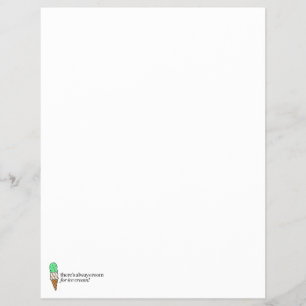 There's Always Room for Ice Cream Flyer