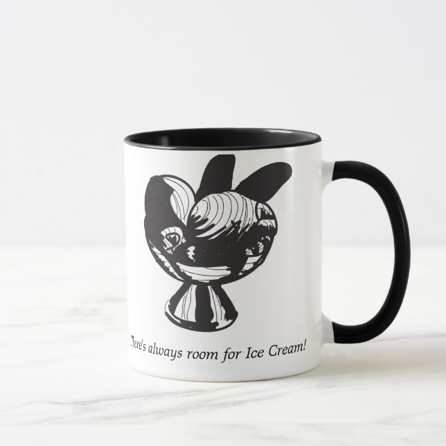 There's Always room for Ice Cream! Ringed Mug (Right)