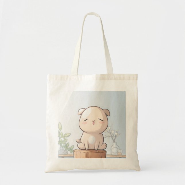 There's an inexpensive bag with a cute puppy  (Front)