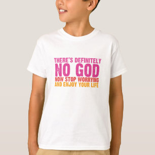There's Definitely No God (Vertical) T-Shirt