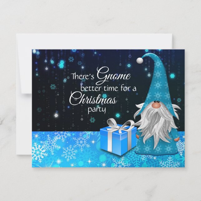There's gnome better time Christmas Party Invitation (Front)