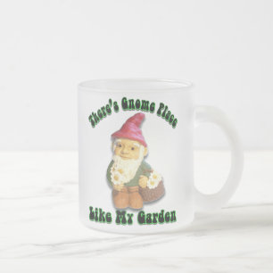 There's Gnome Place Like My Garden Frosted Mug