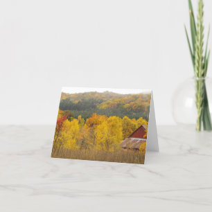 "THERE'S GOLD IN THOSE HILLS" (AUTUMN IN MICHIGAN) CARD