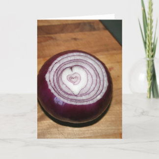 There's Love in Onions Card