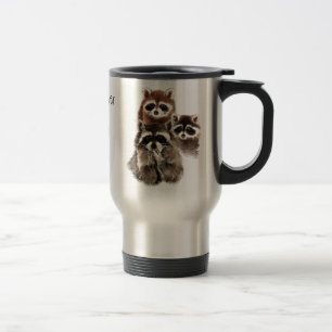 There's never too many Quote Raccoons Cute Animal Travel Mug