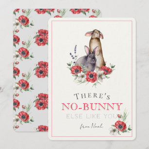 There's No-bunny Else Like You Valentine's Day Holiday Card