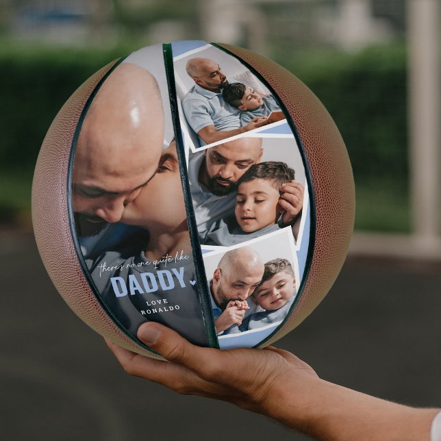 'There's No One Quite Like Daddy' Photo Collage Basketball (Creator Uploaded)