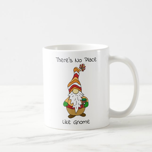 There's No Place like Gnome, Autumn Quote Coffee Mug (Right)
