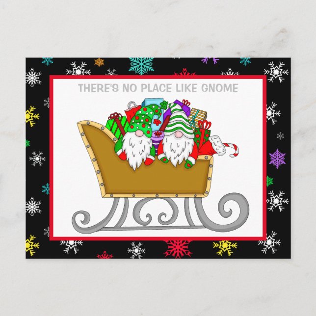 There's No Place like Gnome, Christmas Card (Front)