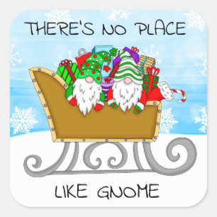 There's No Place like Gnome, Christmas Square S Sticker