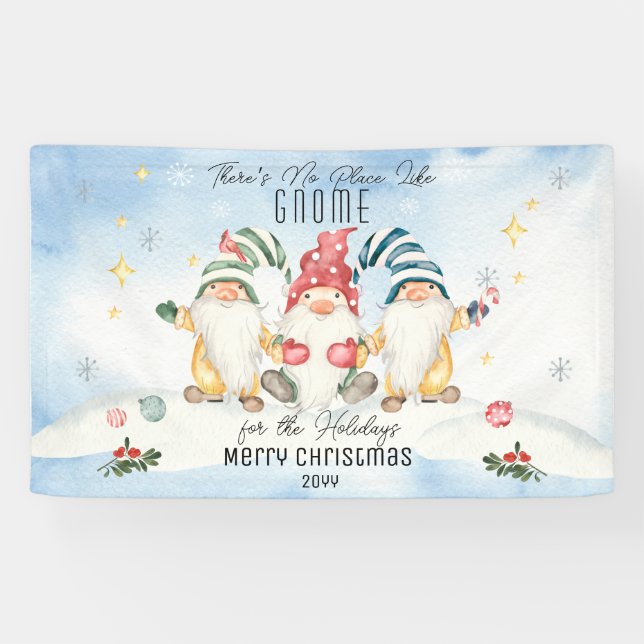 There's No Place Like Gnome For The Holidays  Banner (Horizontal)
