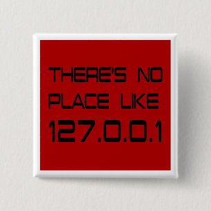 There's No Place Like Home 15 Cm Square Badge