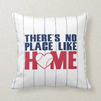 There's No Place Like HOME Baseball Heart Pillow