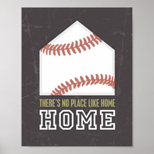 THERE'S NO PLACE LIKE HOME Baseball Print