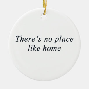 there's no place like home ceramic tree decoration