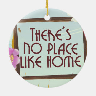 There's no place like home. ceramic tree decoration