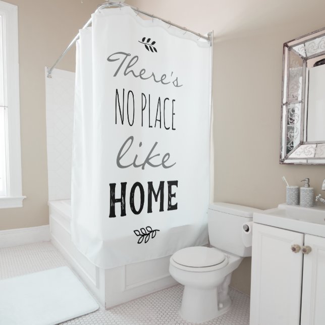 There's no place like home foliage shower curtain (In Situ)